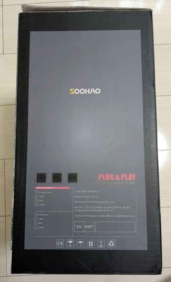 防犯カメラ4台 レコーダ付 有線