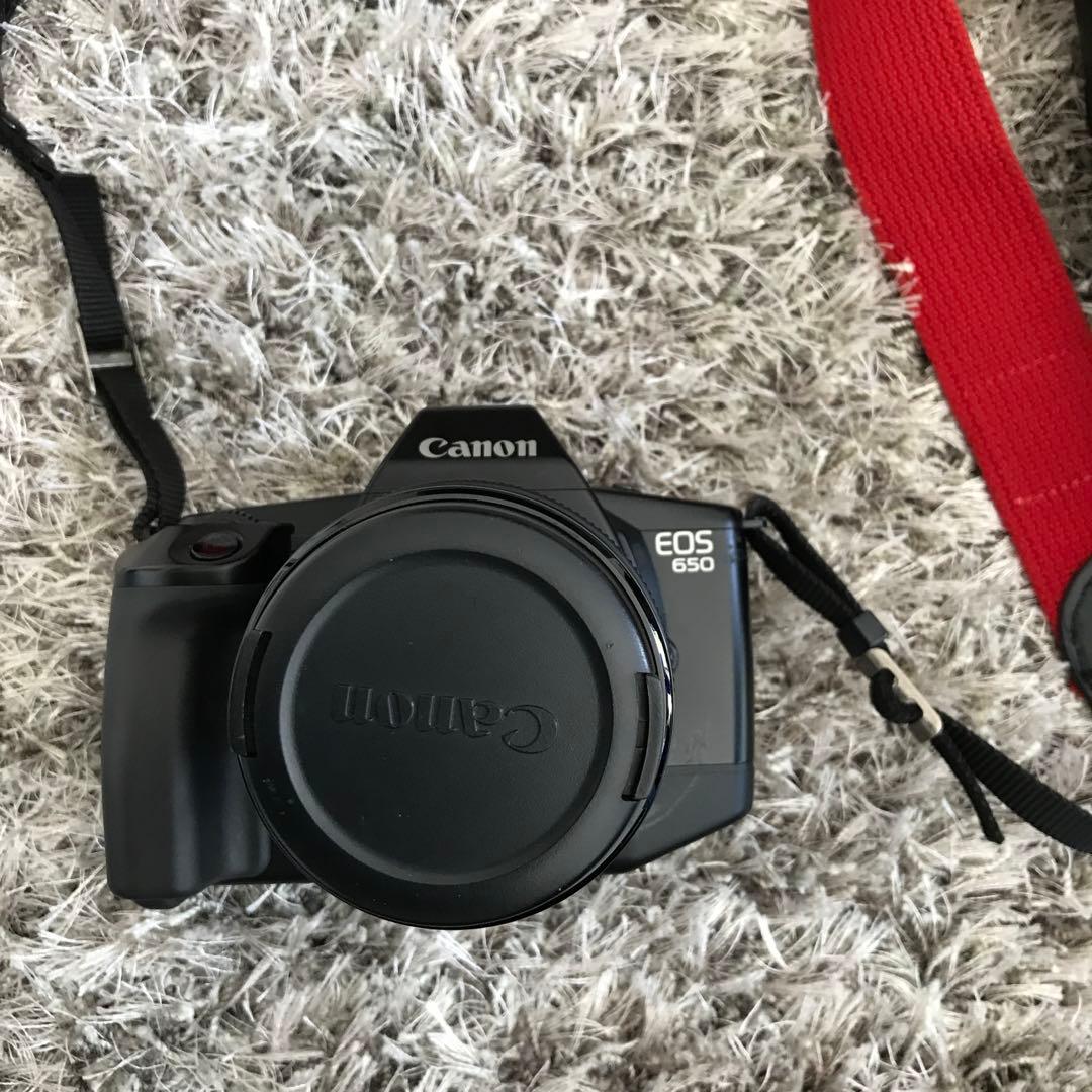 Canon EOS650 と　望遠レンズ　ストロボ