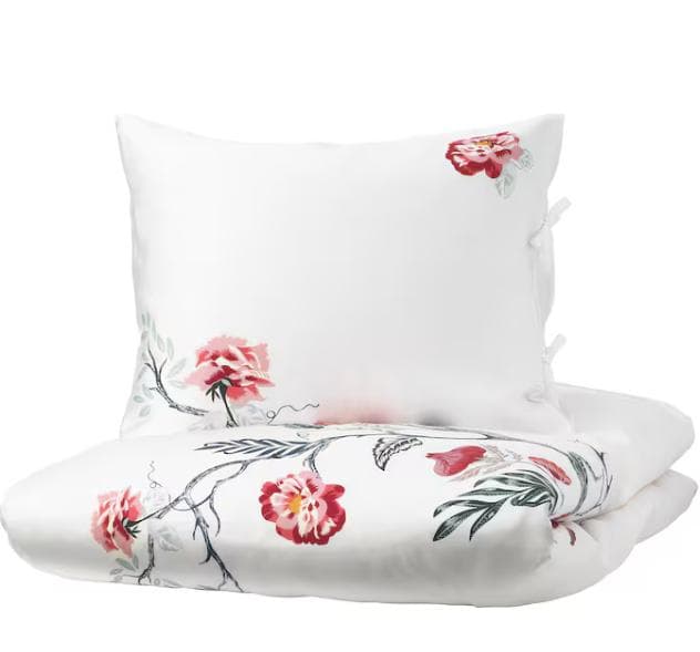 IKEA ボックスシーツ、 NATTJASMIN & JÄTTELILJA