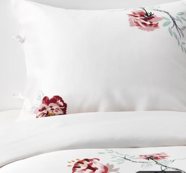 IKEA ボックスシーツ、 NATTJASMIN & JÄTTELILJA