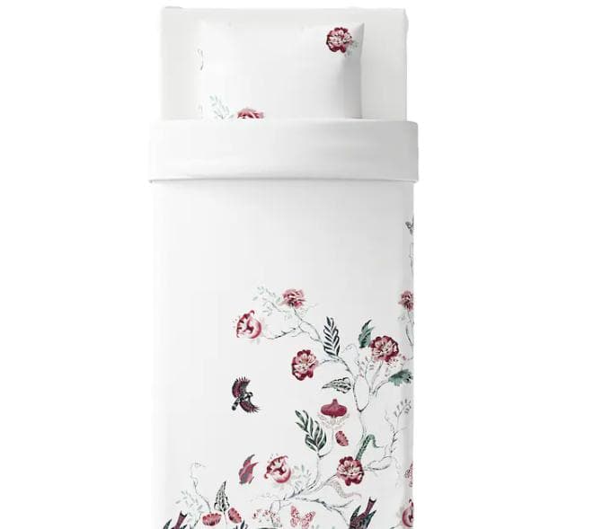 IKEA ボックスシーツ、 NATTJASMIN & JÄTTELILJA