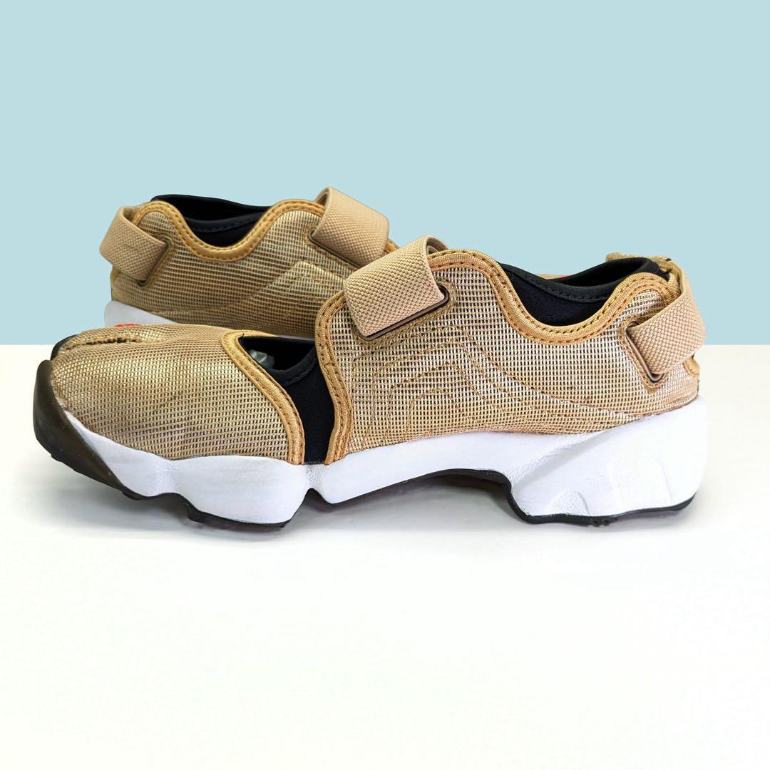 【希少カラー】NIKE エアリフト ゴールド 24 足袋スニーカー サンダル