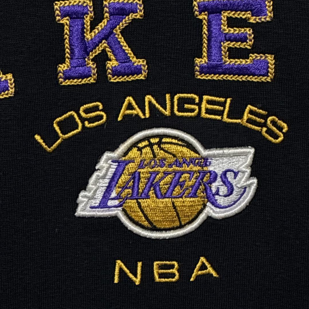 NBA レイカーズ Lee SPORT スウェット トレーナー 刺繍 黒 2XL