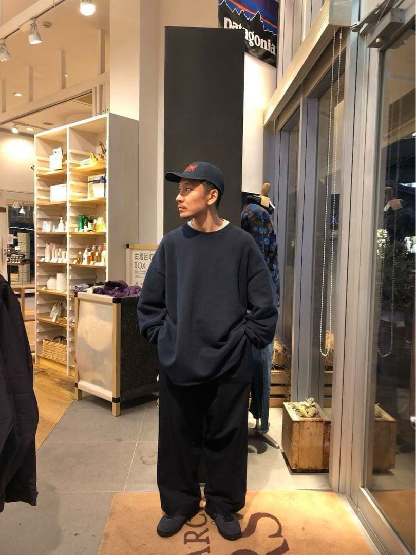 dDdDdDd　SUPER BIG CREW SWEAT BLACK XLサイズ