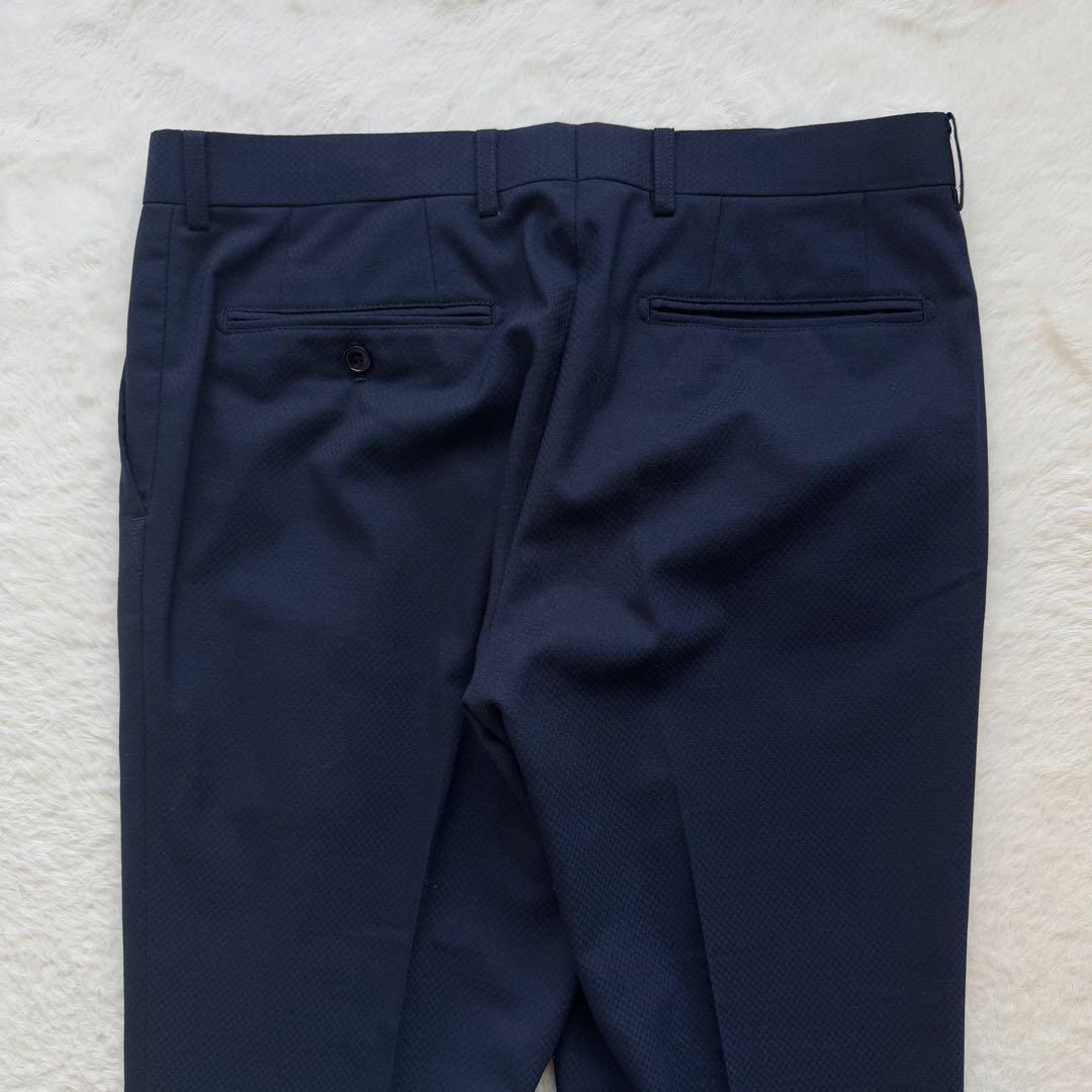 【美品】SUIT SELECTスーツセレクト　3ピース　ビジネススーツ　ネイビー