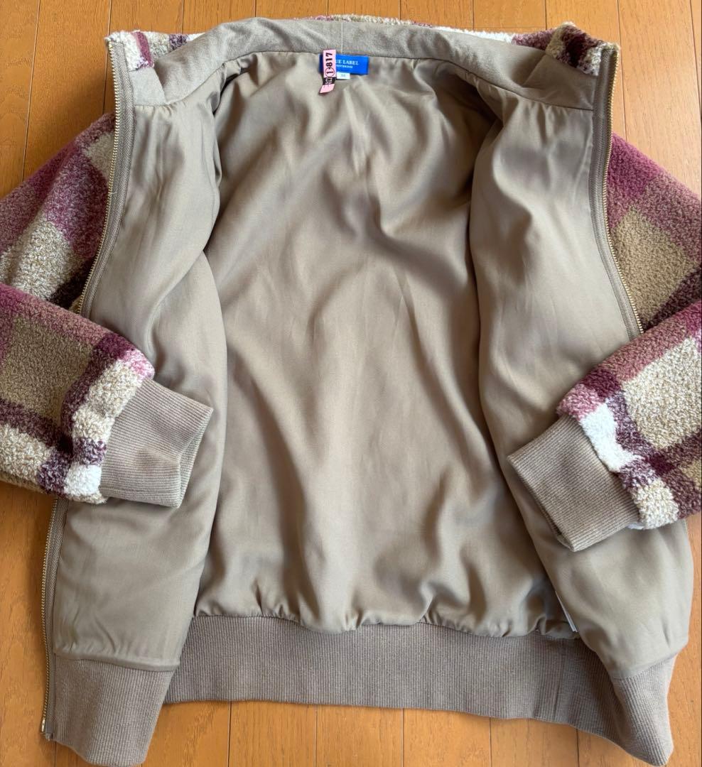 プルーレーベルクレストブリッジ❤︎ボアジャケットサイズ表記38 M