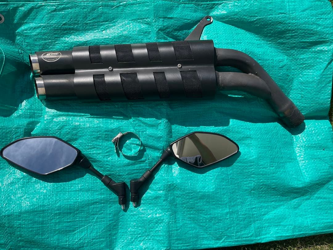 Gem Classic マフラーとサイドミラーセット