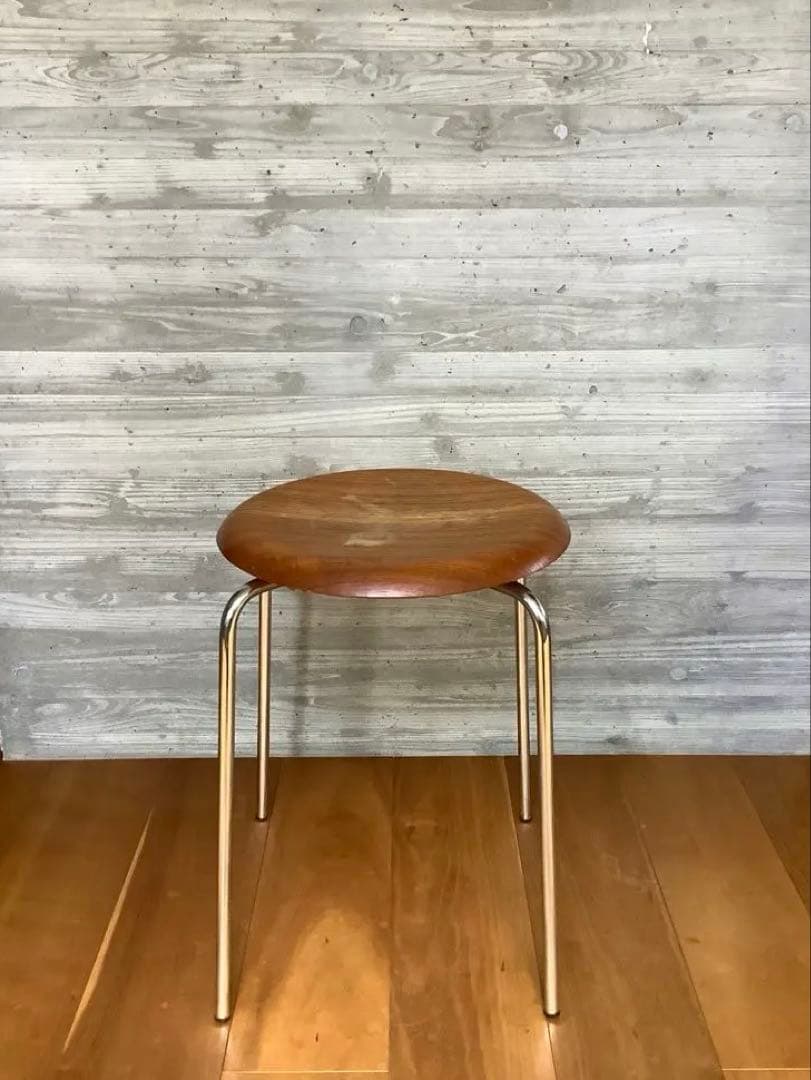 フリッツハンセン　ドットスツール　ヴィンテージ　チーク