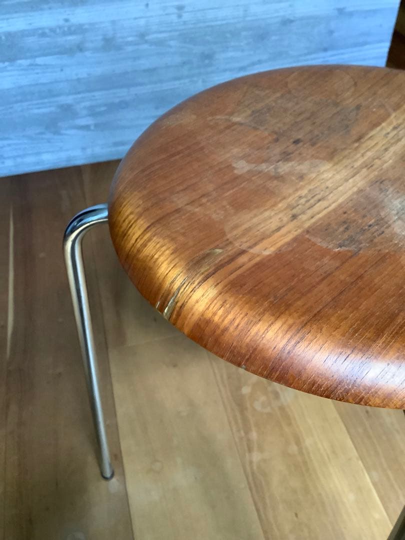 フリッツハンセン　ドットスツール　ヴィンテージ　チーク