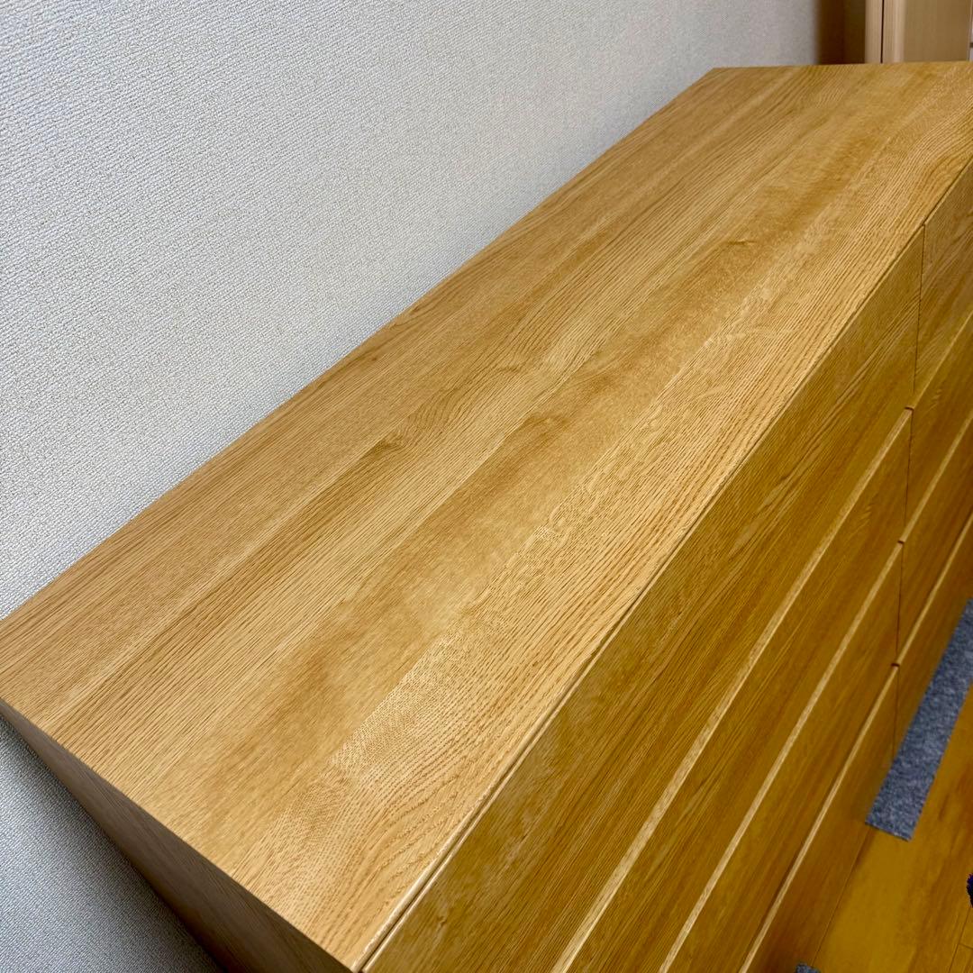 ニトリ　ローチェスト クエス120−４LC LBR 4段　使用1年