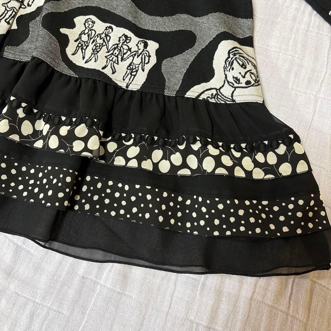 【未使用に近い】✨トクコプルミエヴォル✨女性.動物.魚の柄の前開きチュニック❤️