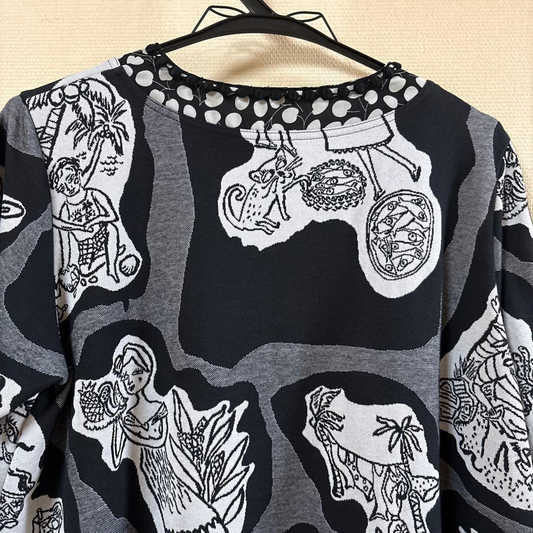 【未使用に近い】✨トクコプルミエヴォル✨女性.動物.魚の柄の前開きチュニック❤️