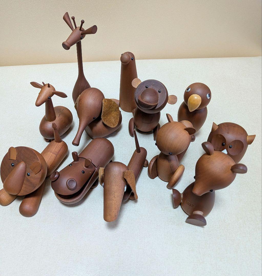 千趣会　ロイヤルペット　12体　 木製　ヴィンテージ　動物　置物