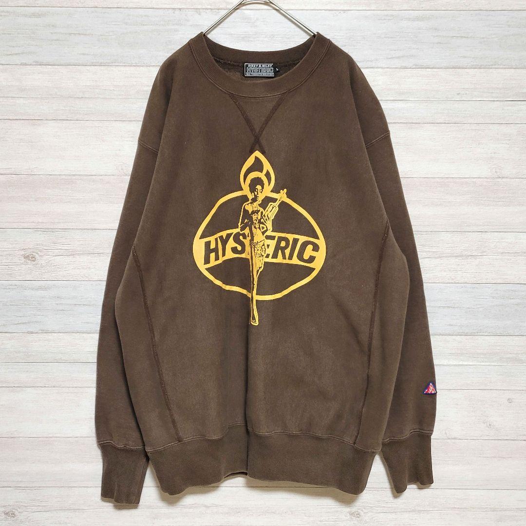 【美品L】HYSTERIC GLAMOUR スウェット ダイナマイト ブラウン