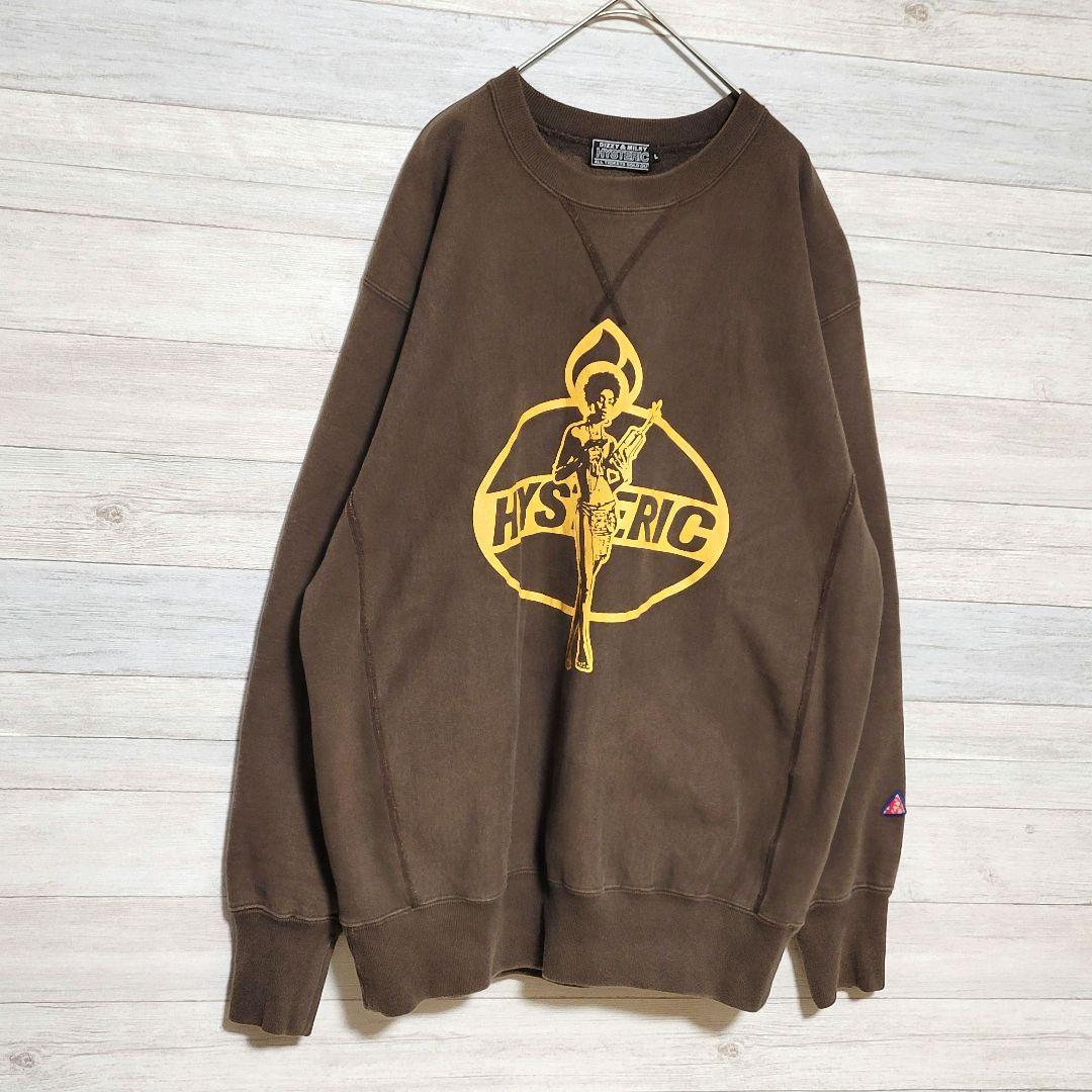【美品L】HYSTERIC GLAMOUR スウェット ダイナマイト ブラウン