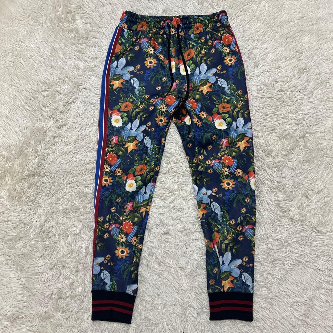 ZARA ザラ　花柄　総柄　ボタニカル　トラックジャケット　パンツ　セットアップ