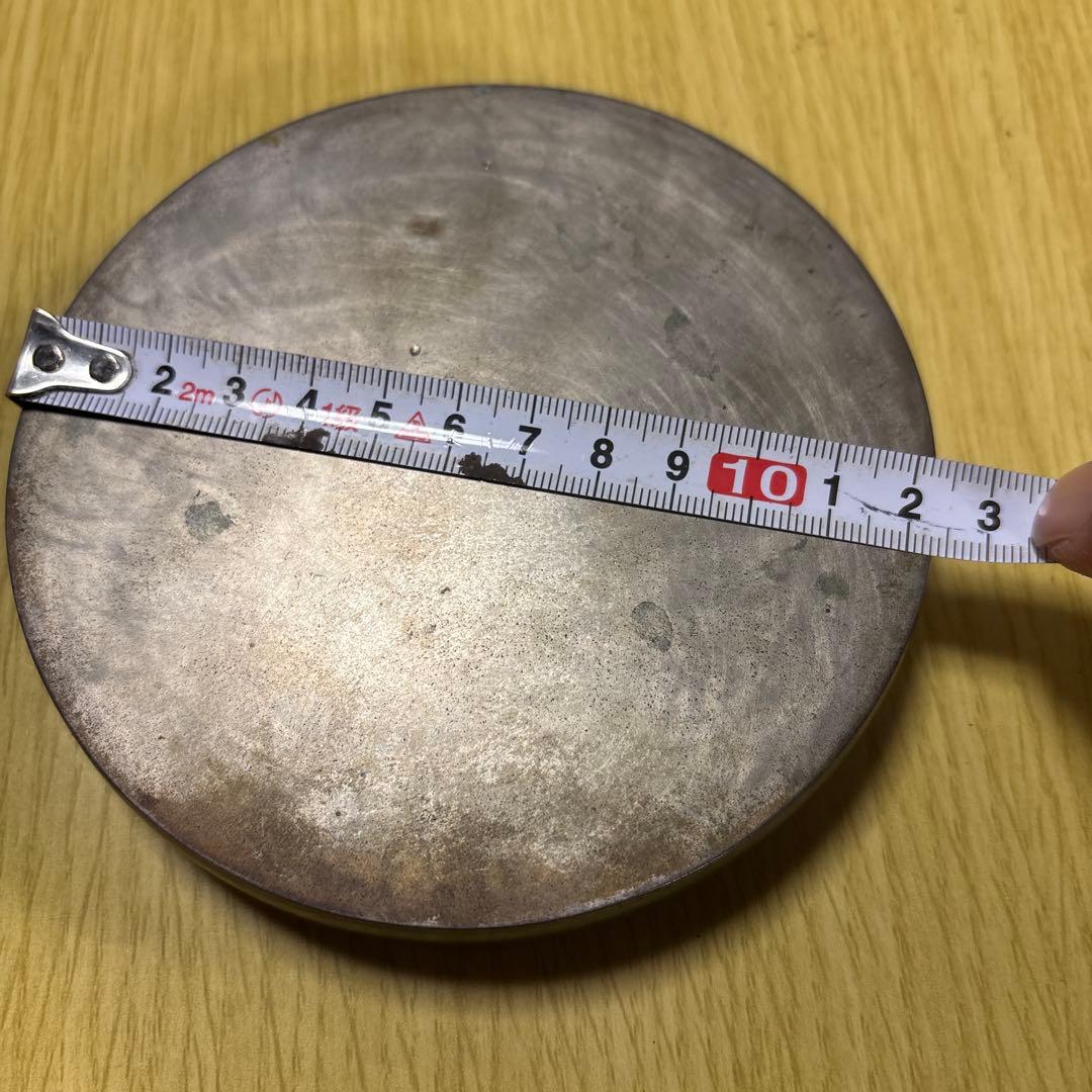 希少〇状態良〇大名道具〇作家物〇江戸時代　古鏡　円鏡　鶴亀松