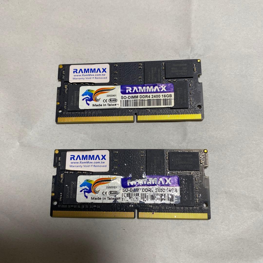 A*G様 メモリ　 ddr4 32GB(16GB 2枚)　ジャンク