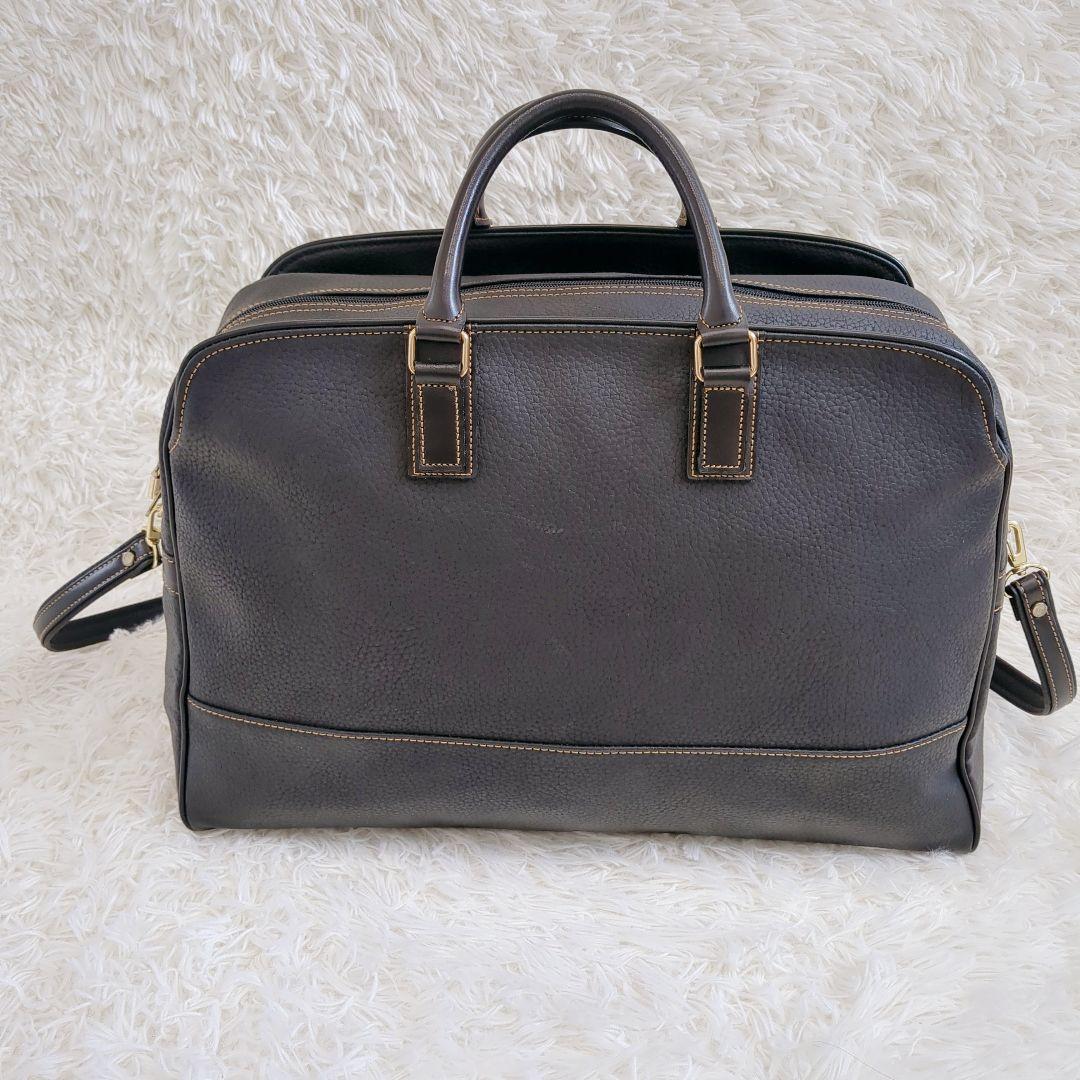 美品✨️豊岡鞄　ボストンバッグ　2way　レザー　ブラック　ショルダーバッグ