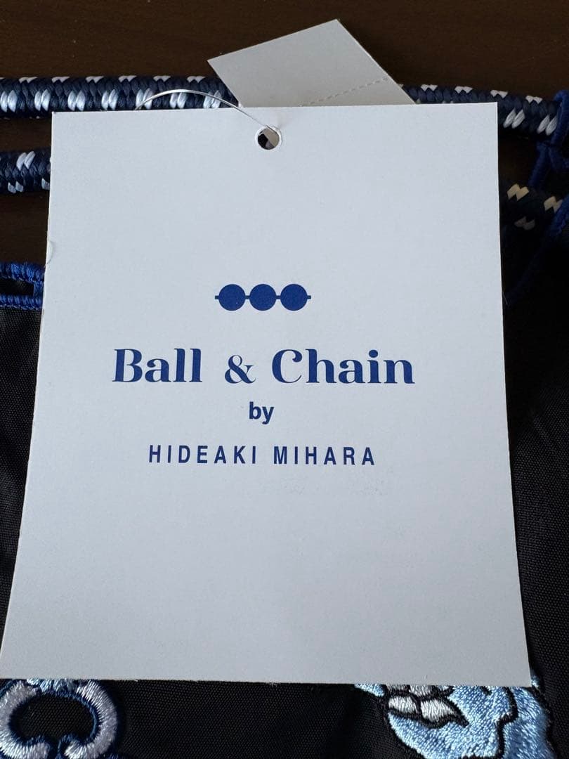 【新品】ボールアンドチェーン 深川製磁 ポット柄 黒 エコバッグ M