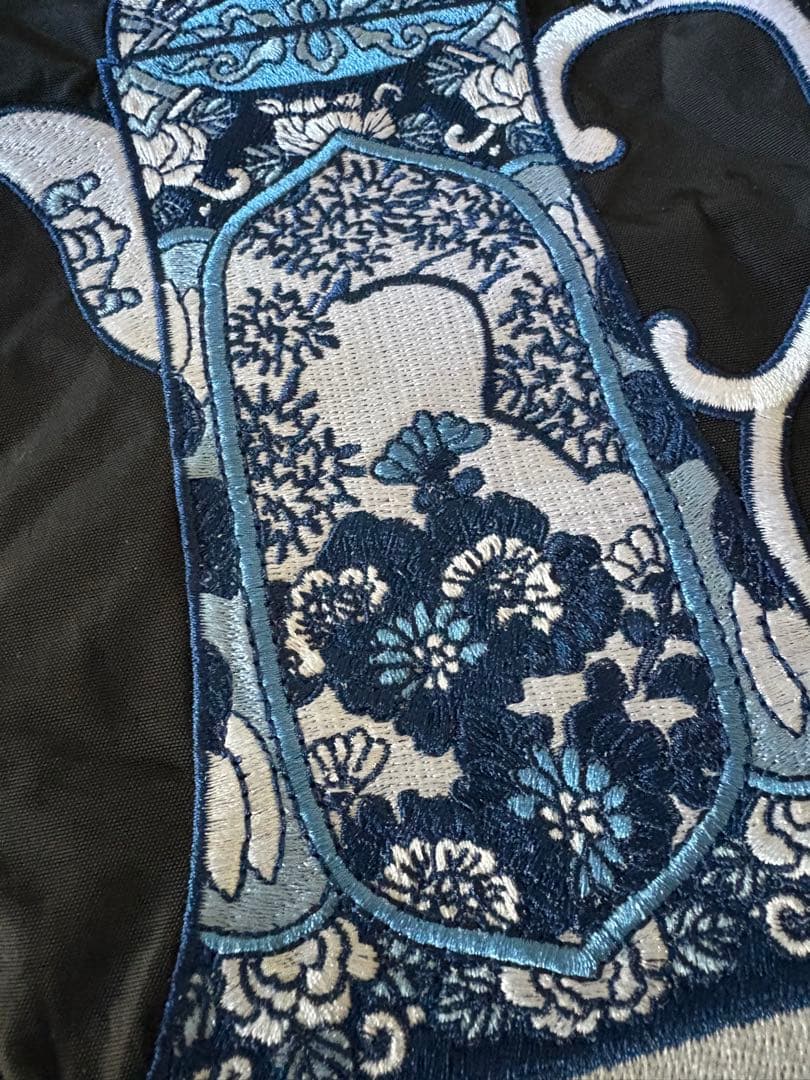 【新品】ボールアンドチェーン 深川製磁 ポット柄 黒 エコバッグ M