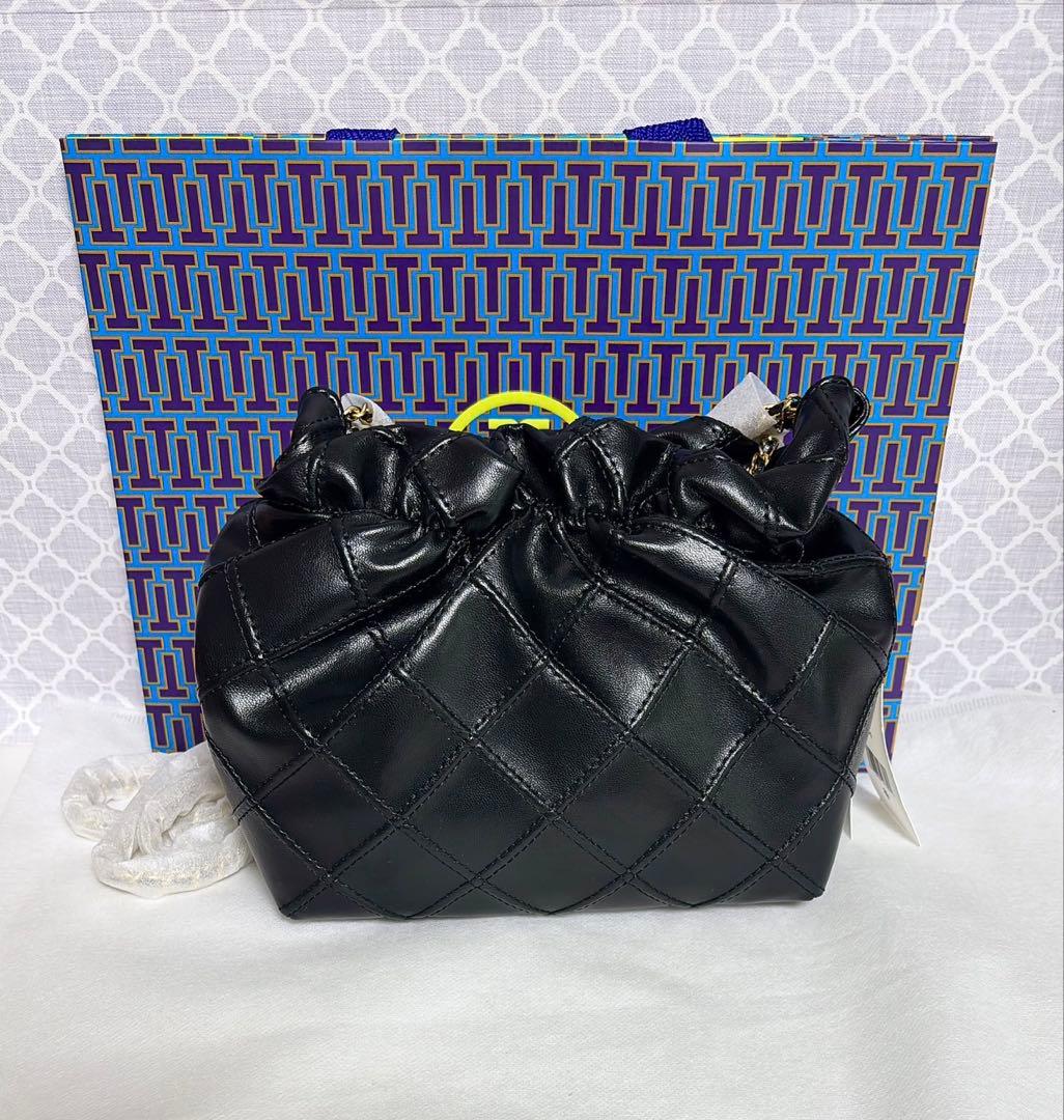 【大人気♡ショッパー付】トリーバーチ ミニ フレミング ホーボーバッグ 黒