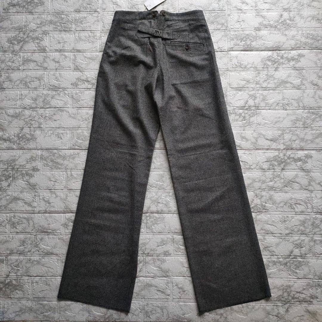 【新品・タグ付】MARGARET HOWELL　チェック柄　起毛　2タックパンツ