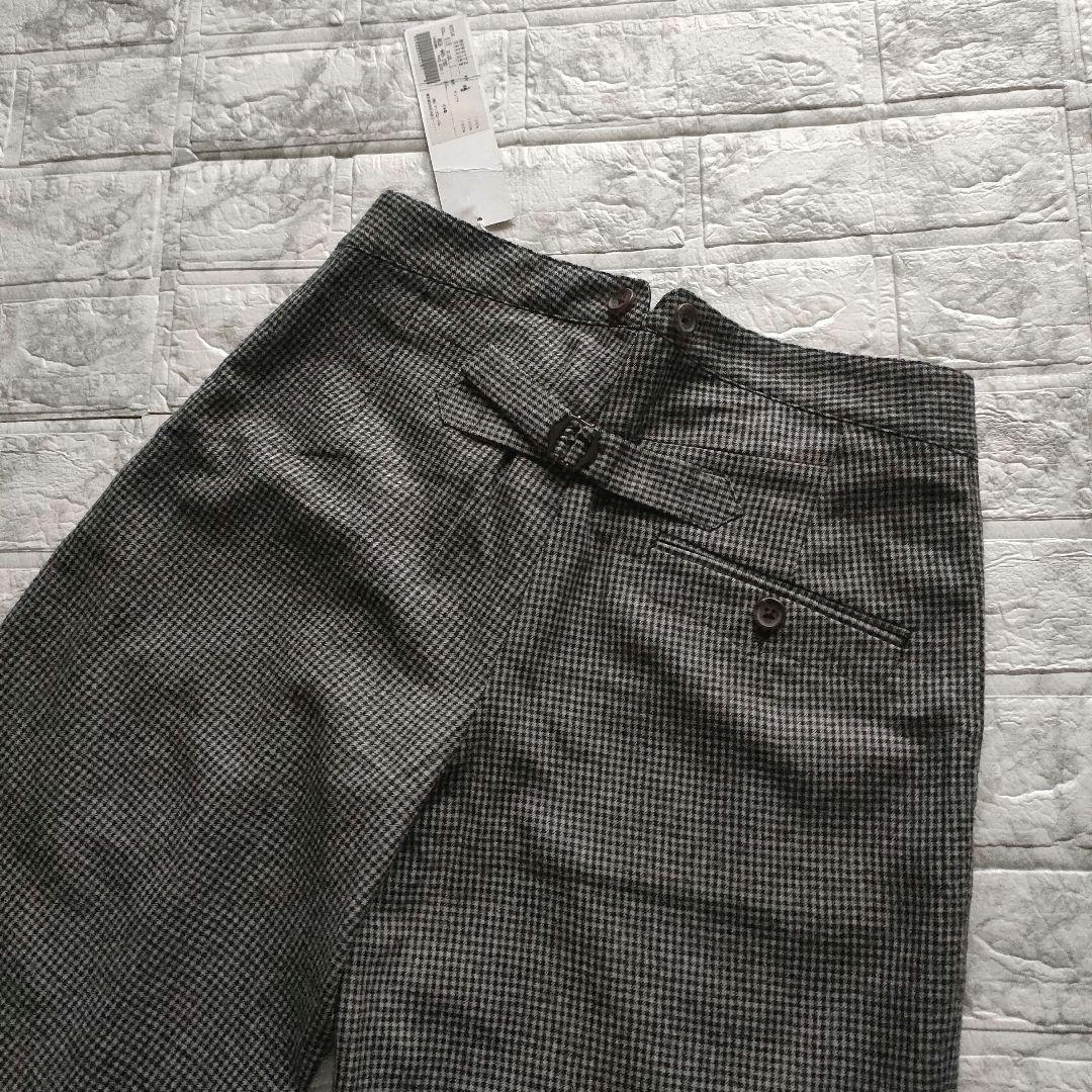 【新品・タグ付】MARGARET HOWELL　チェック柄　起毛　2タックパンツ
