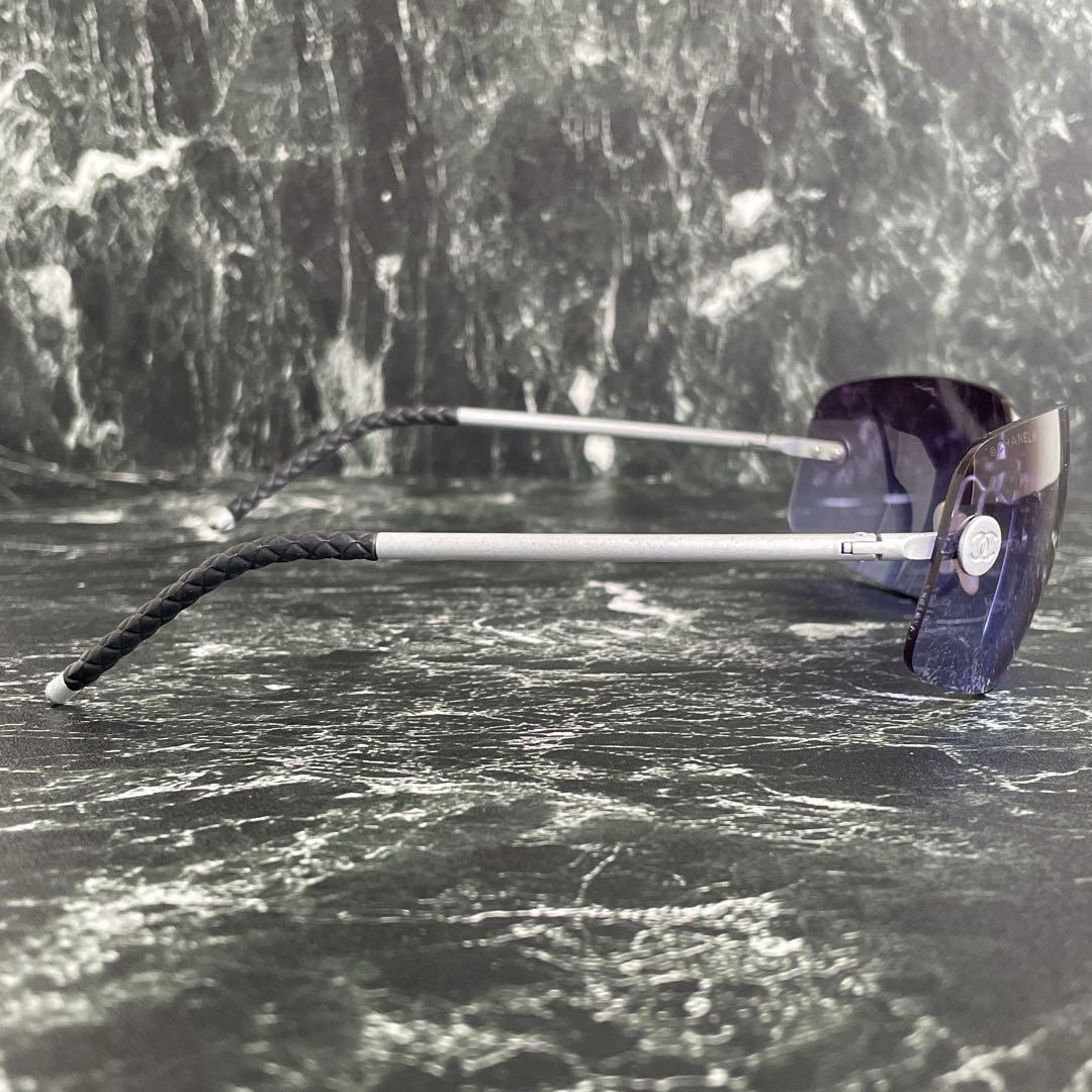 極美品 CHANEL シャネル ココマーク リムレス サングラス カラーレンズ
