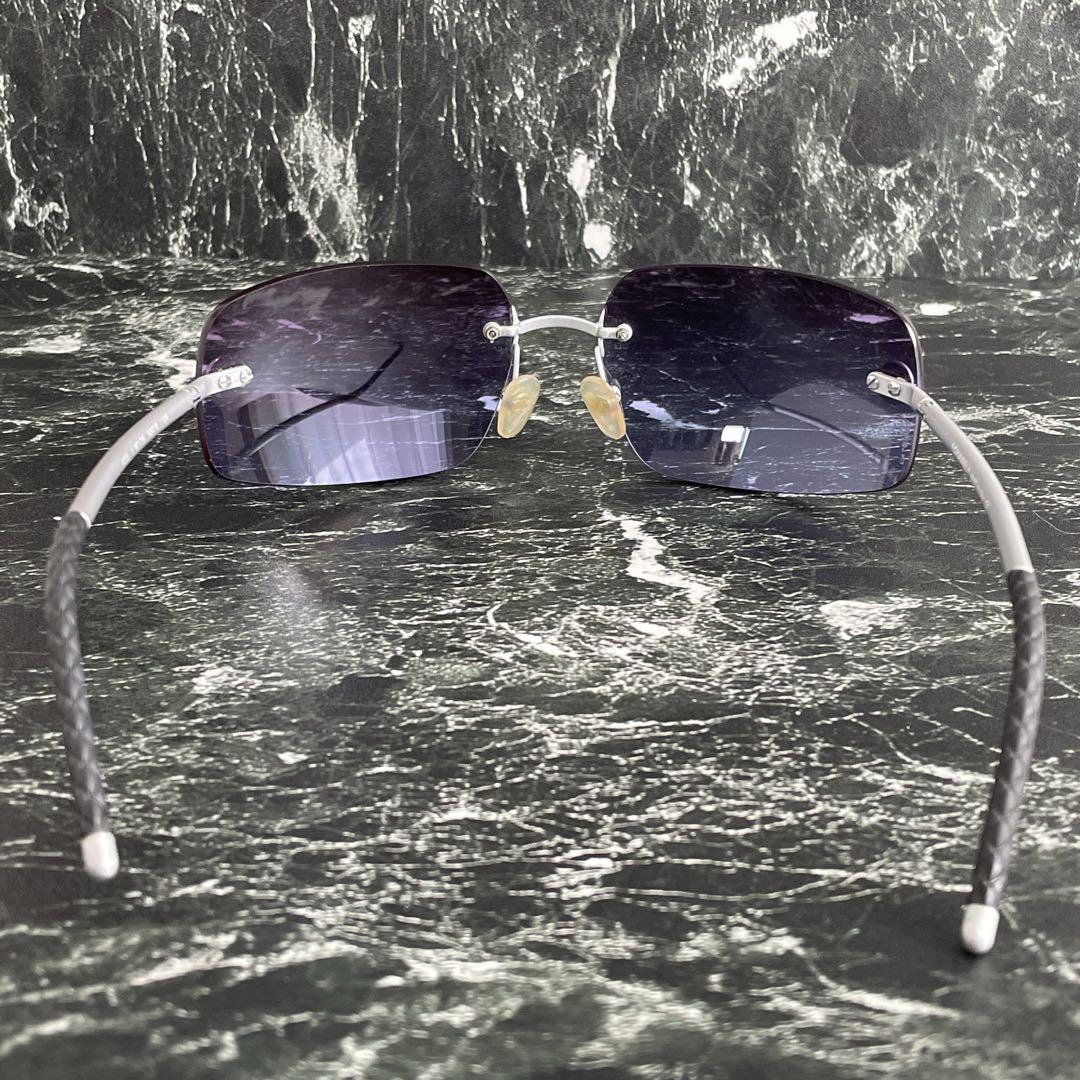 極美品 CHANEL シャネル ココマーク リムレス サングラス カラーレンズ