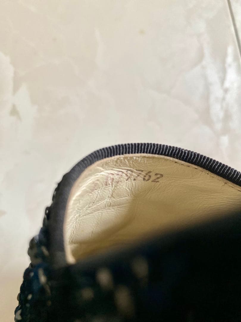 美品 CHANEL エスパドリーユ スリッポン スニーカー 黒 35 シャネル