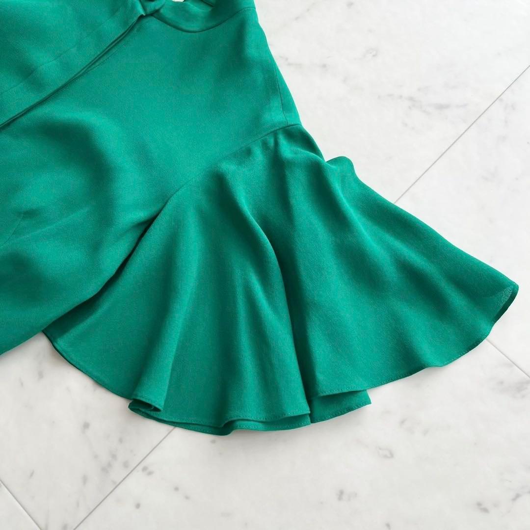 Alexander McQueen 近年 シルク フレアスリーブワンピース