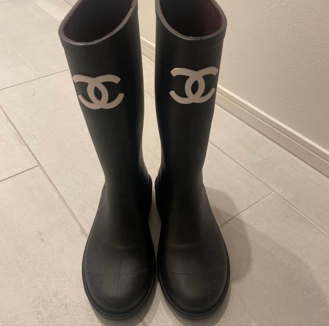 CHANELレインブーツ38