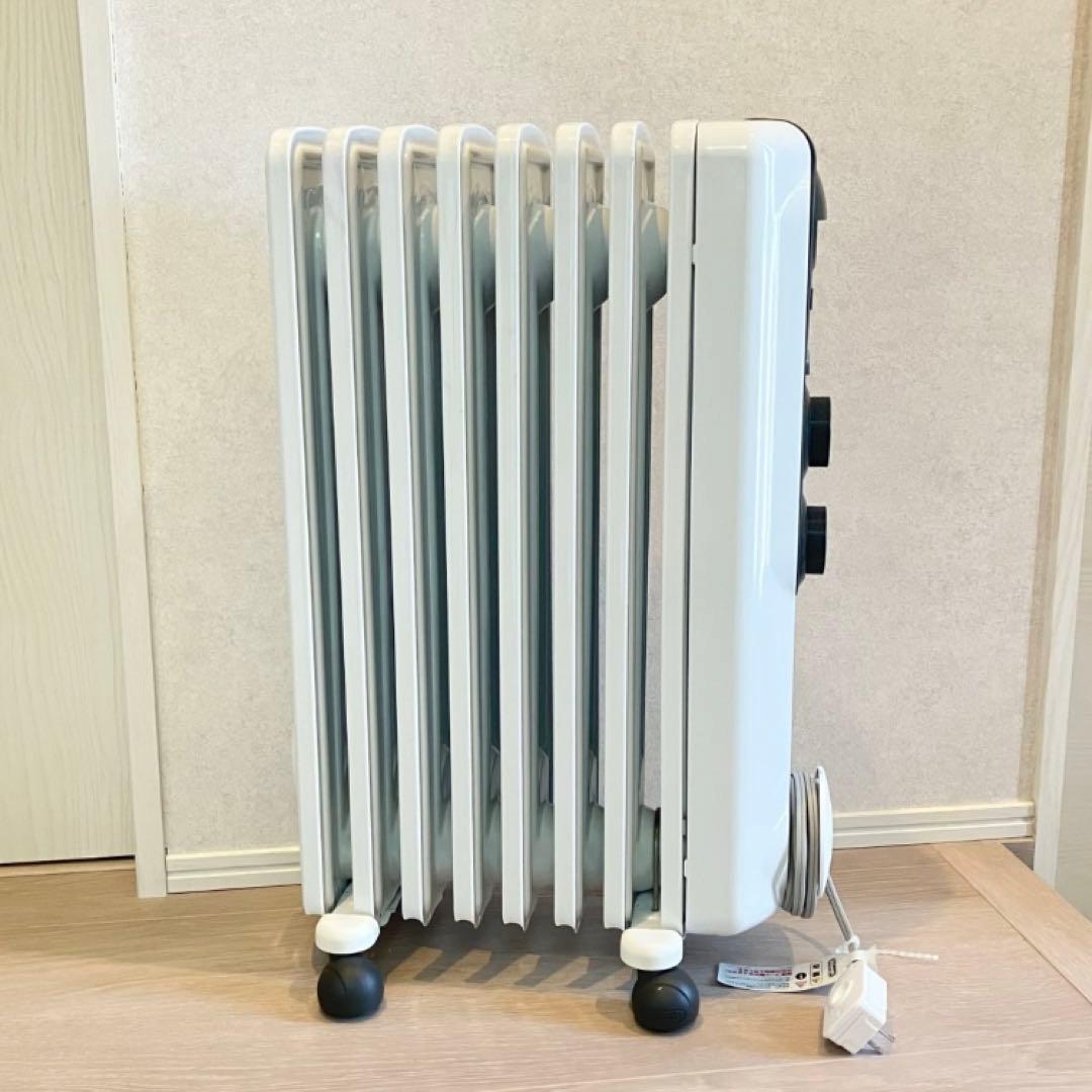 デロンギ　アミカルド オイルヒーター ピュアホワイト＋ダークグレー　直接引取歓迎