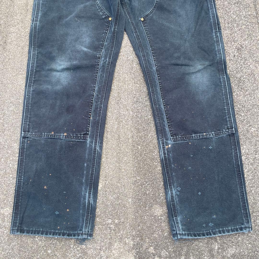 Carhartt ダブルニー ワークパンツ USA製 34×32フェード