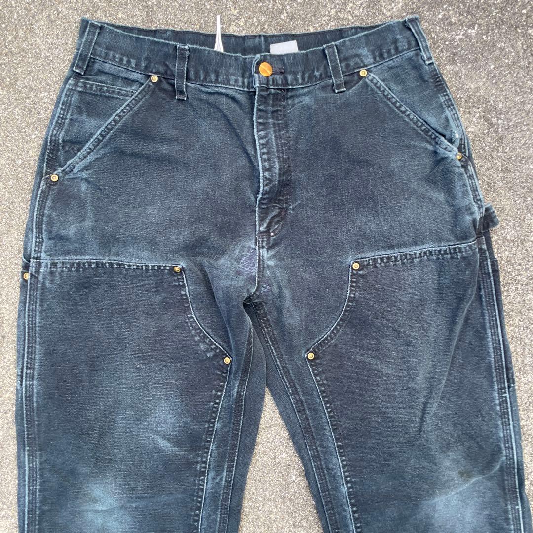 Carhartt ダブルニー ワークパンツ USA製 34×32フェード