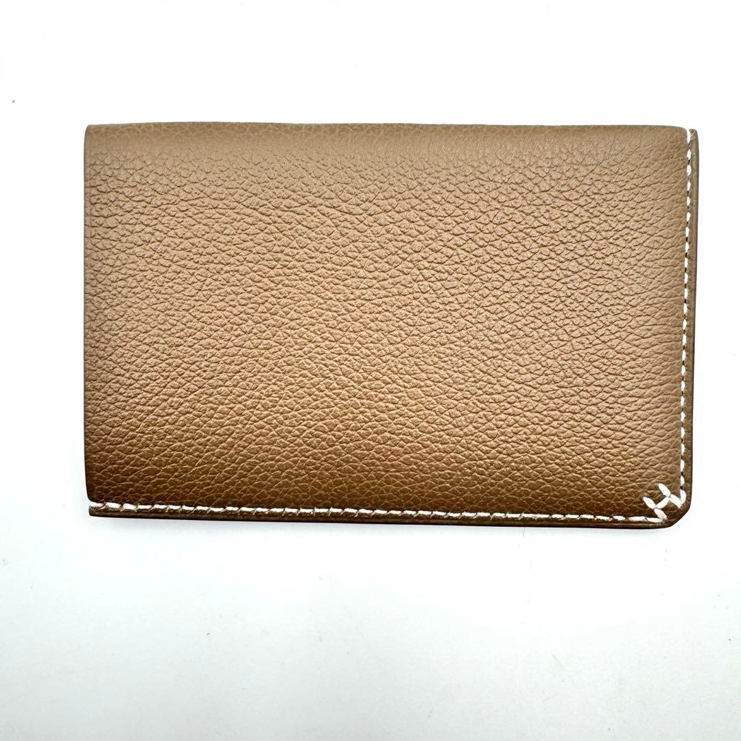 新品✨HERMES Hセリエ カードケース エバーカラー エトゥープ W刻印