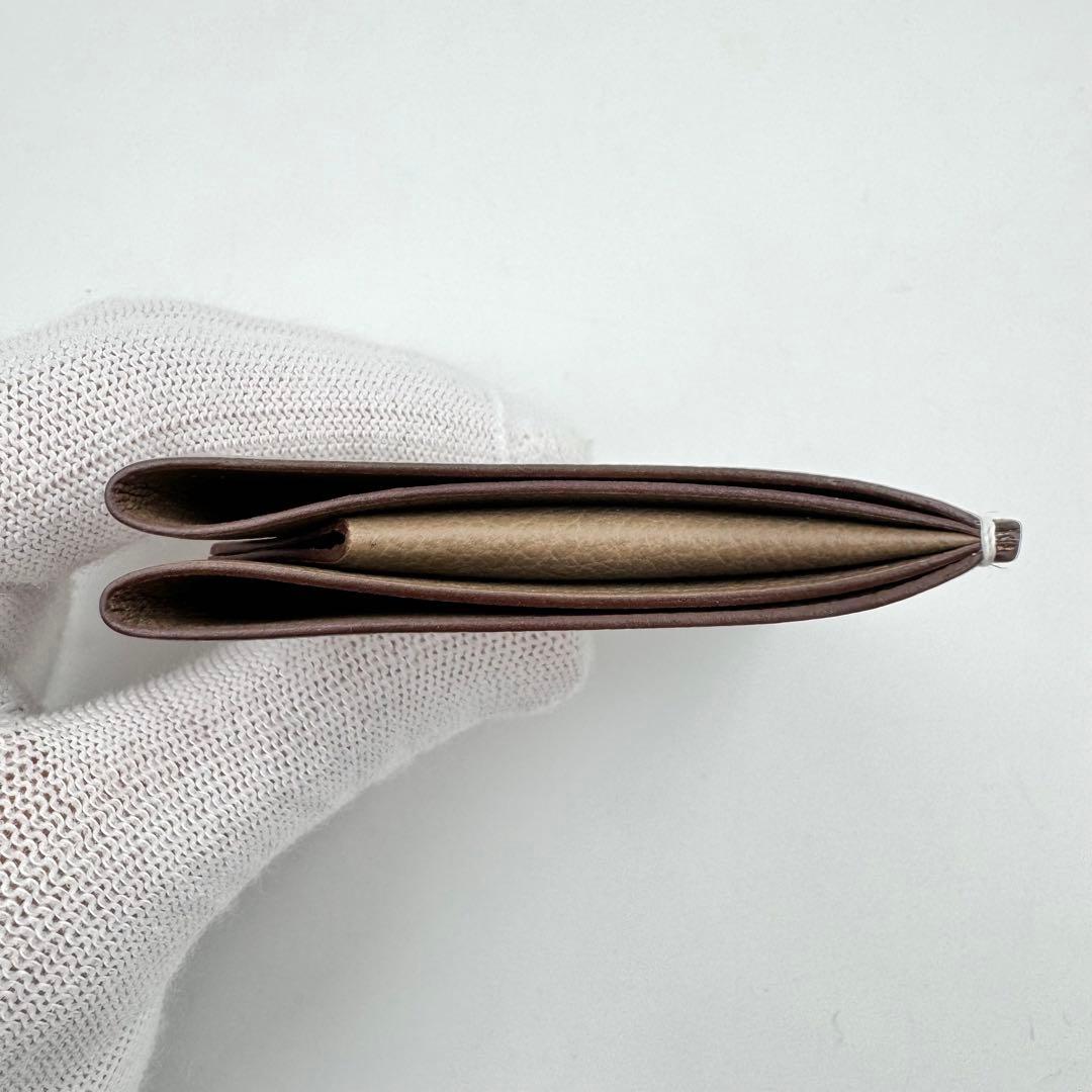 新品✨HERMES Hセリエ カードケース エバーカラー エトゥープ W刻印