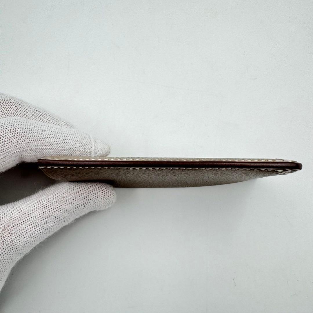新品✨HERMES Hセリエ カードケース エバーカラー エトゥープ W刻印