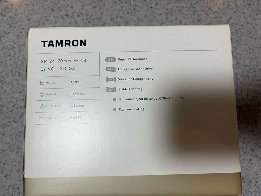 レンズ(ズーム) TAMRONSP24-70mmF/2.8DI VC USDG2