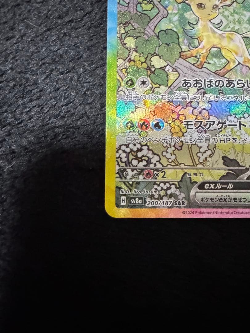 ポケモンカード ブラッキーex リーフィアex SAR