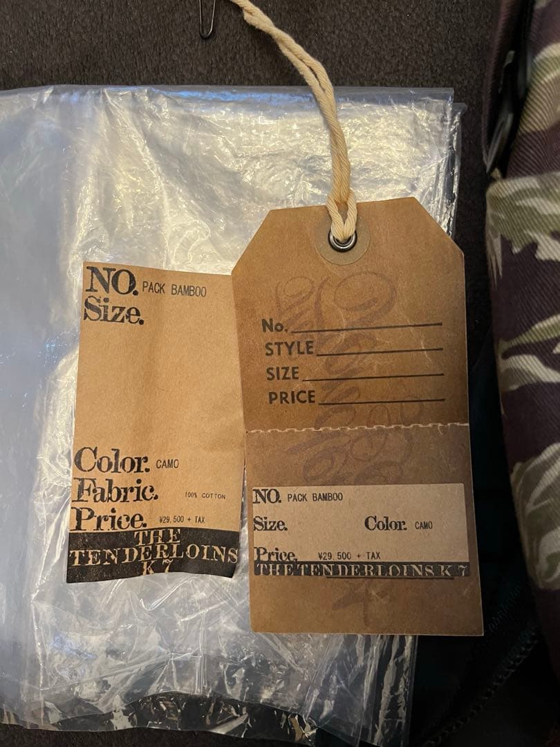 R*W様 新品タグ付き　定価32450円　完売品　テンダーロイン　バッグ　デニム