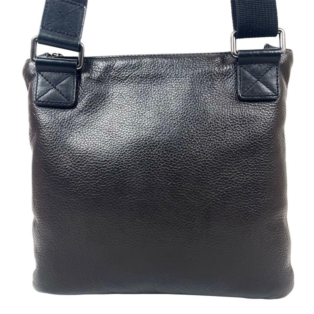 ドルチェアンドガッバーナ　D&G ショルダーバッグ　ロゴプレート　レザー　極美品