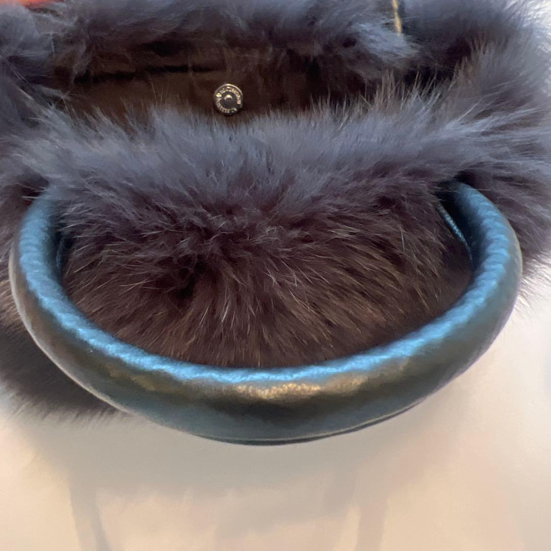 最終価格！天然毛皮■サガフォックス ファートートバッグ M 超美品★