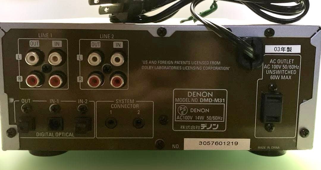 DENON DMD-M31　MDプレーヤー/レコーダー　稼動品