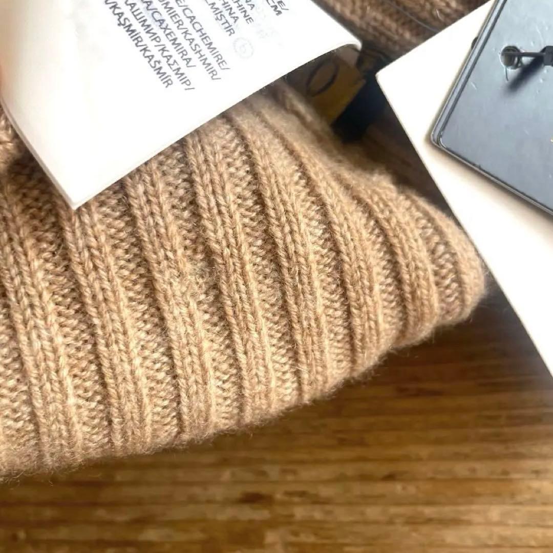 新品 ラルフローレン カシミヤ100% ケーブル ニット帽 ポンポン キャップ