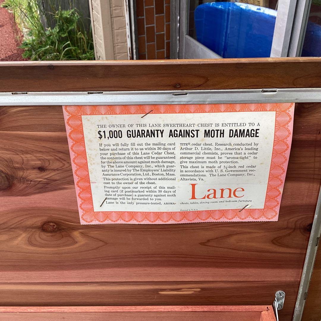 ヴィンテージ Lane シダーチェスト ブランケット トイ ボックス
