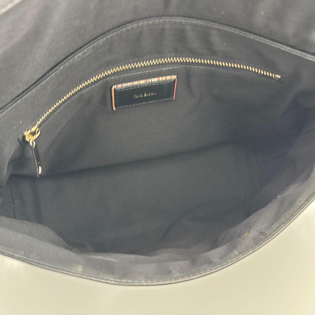 Paul Smith ロゴ 2way ショルダーバッグ 異素材切り替え フラップ