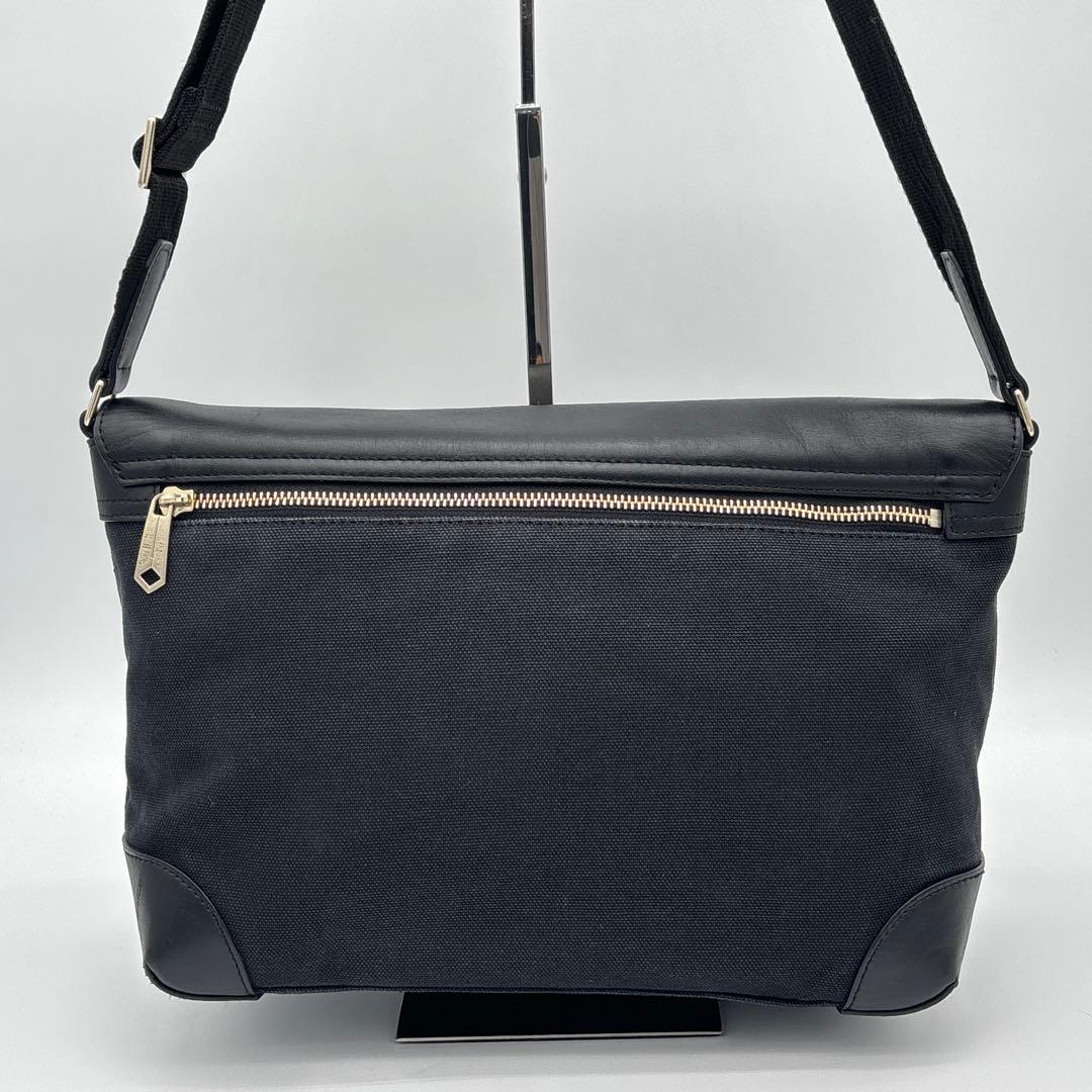 Paul Smith ロゴ 2way ショルダーバッグ 異素材切り替え フラップ