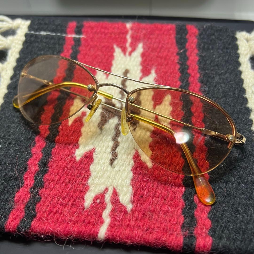 。*様 ステューシー ゴールドフレーム サングラス